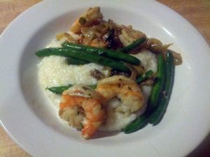 Maryann's Shrimp and Grits plated