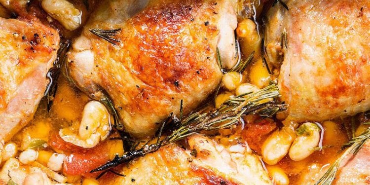 Braised Chicken thighs photo