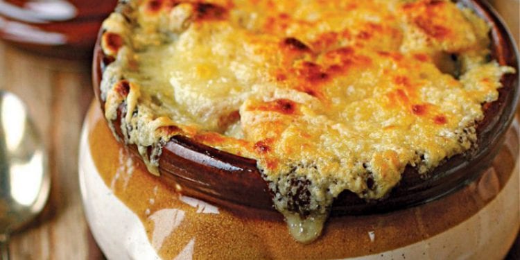 French Onion Soup in a Crock