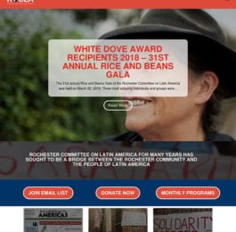 website screenshot - rocla.org
