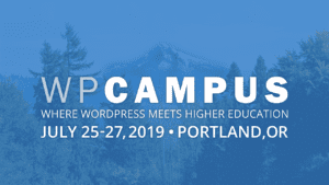WPCampus 2019 banner