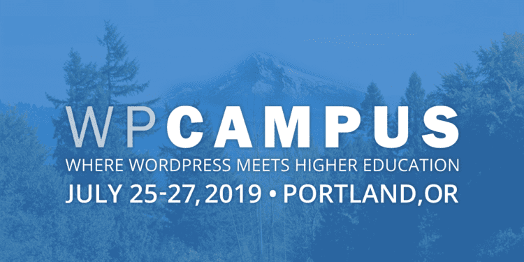 WPCampus 2019 banner