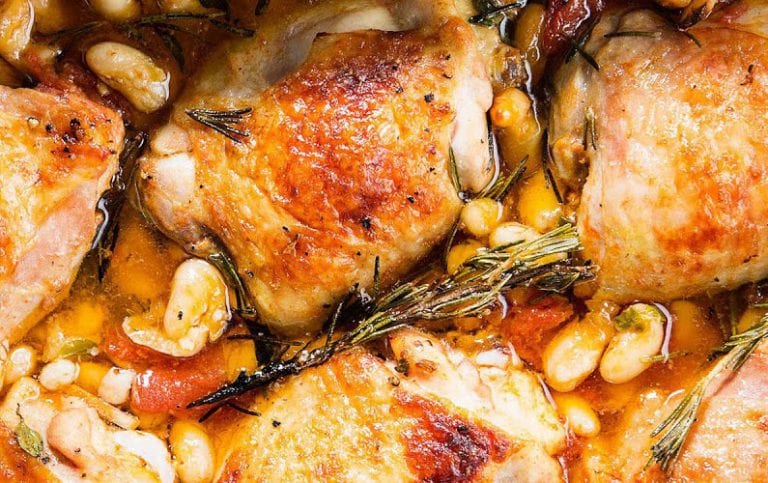 Braised Chicken thighs photo