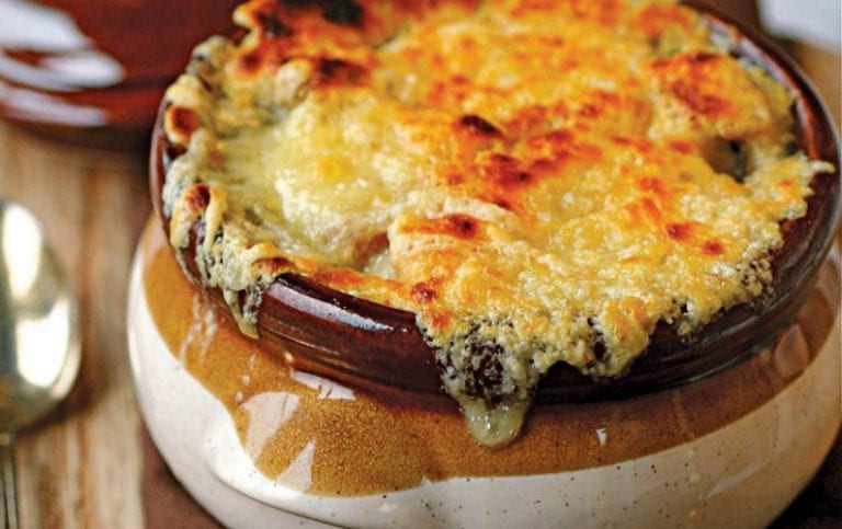 French Onion Soup in a Crock