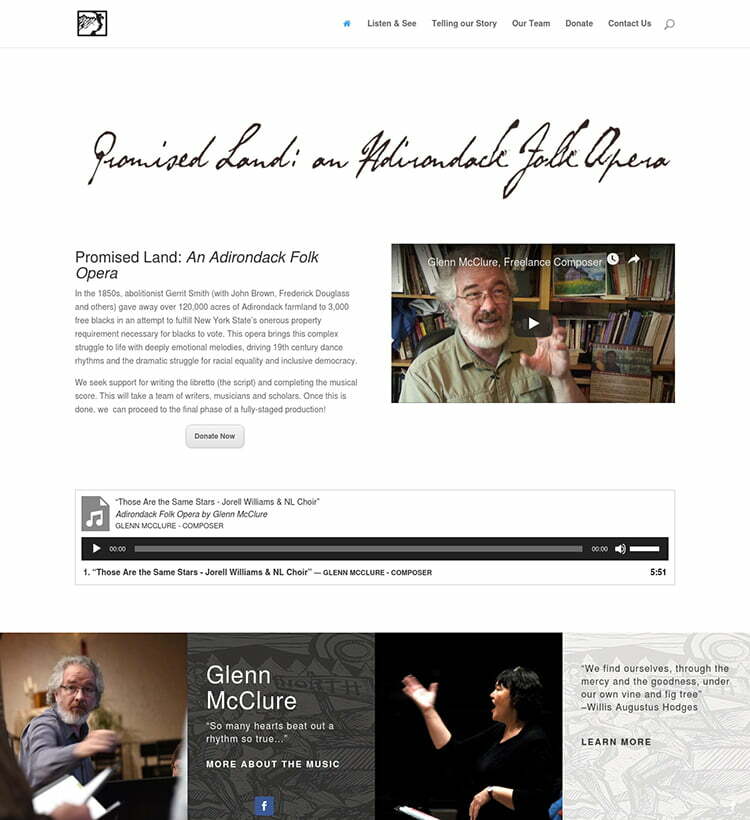 website screenshot - adkfolkopera.org