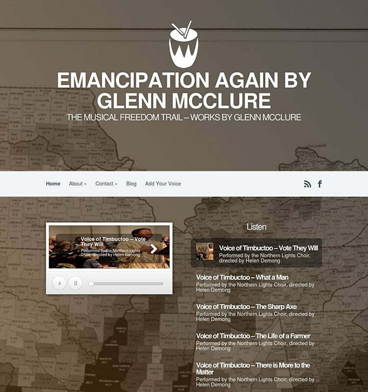 website screenshot - emancipationagain.com